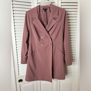 Torrid Dusty Rose Pink Pea Coat size 1X